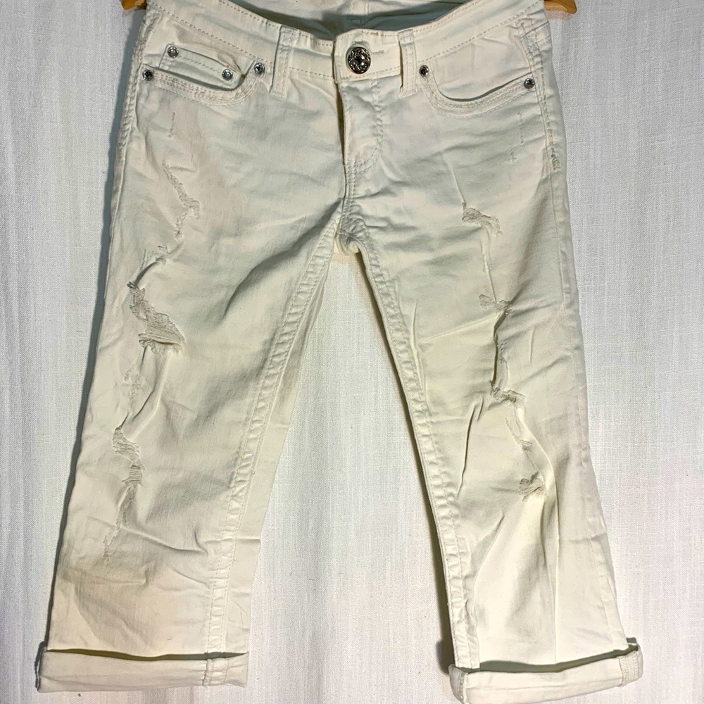 Daytrip White Cropped Jeans (like new)